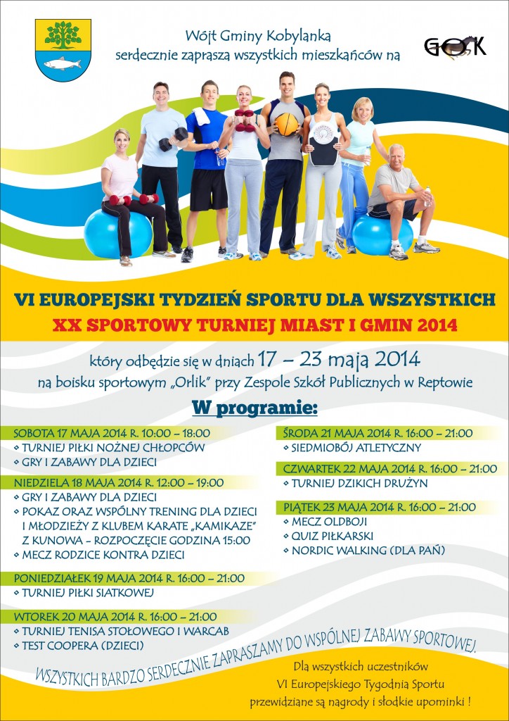 Plakat Europejski Tydzień Sportu